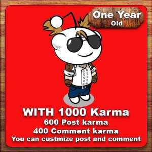 one year old reddit account